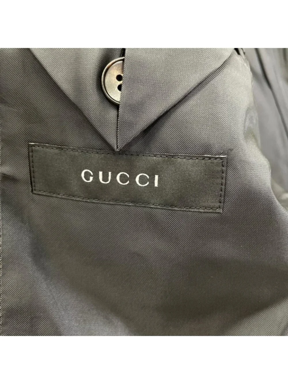 Gucci Gray Wool Striped Single Suit 46